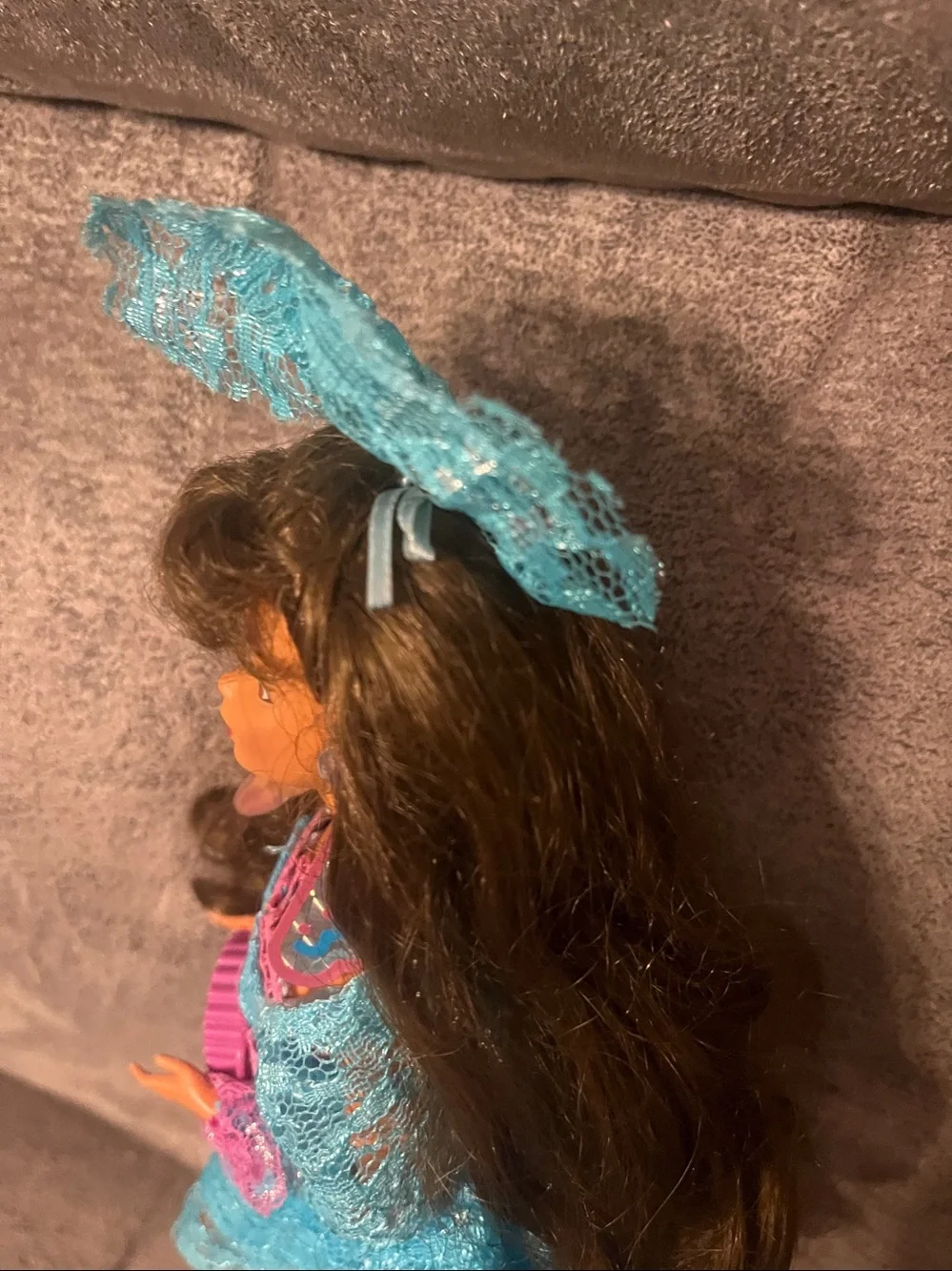 Vintage 1990 Mattel Lights and Lace Teresa Barbie Doll #9727- Rare Steffie Face